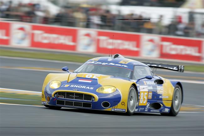 Le Mans 2009 a Janiš se Spykerem, foto týmu Petr Frýba