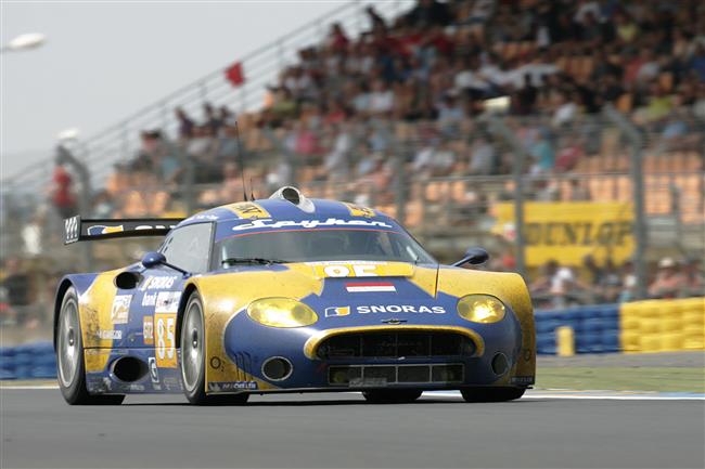 Le Mans 2009 a Janiš se Spykerem, foto týmu Petr Frýba