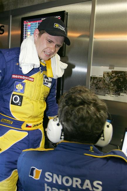 Le Mans 2009 a Janiš se Spykerem, foto týmu Petr Frýba