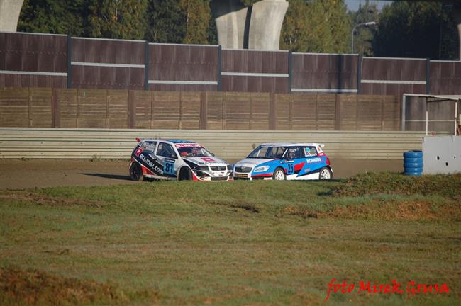 Krizovky a kolize pi ME v Rallycrossu v Sosnov,foto Mirek Grusa
