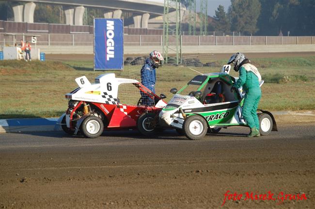 Krizovky a kolize při ME v Rallycrossu v Sosnové,foto Mirek Grusa