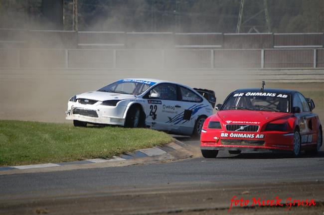 Krizovky a kolize při ME v Rallycrossu v Sosnové,foto Mirek Grusa