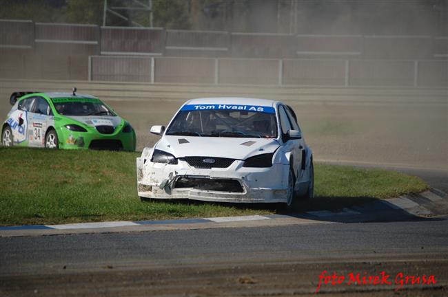 Krizovky a kolize pi ME v Rallycrossu v Sosnov,foto Mirek Grusa