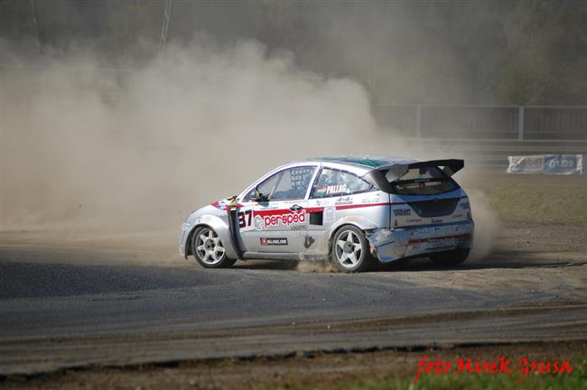 Krizovky a kolize pi ME v Rallycrossu v Sosnov,foto Mirek Grusa