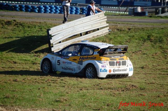 Krizovky a kolize při ME v Rallycrossu v Sosnové,foto Mirek Grusa