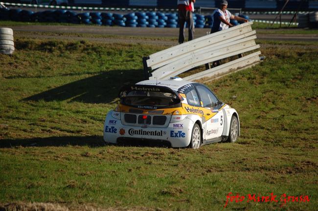 Krizovky a kolize pi ME v Rallycrossu v Sosnov,foto Mirek Grusa