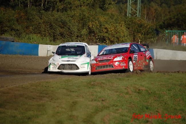 Krizovky a kolize při ME v Rallycrossu v Sosnové,foto Mirek Grusa