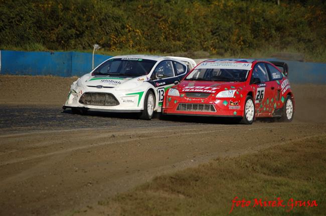 Krizovky a kolize pi ME v Rallycrossu v Sosnov,foto Mirek Grusa