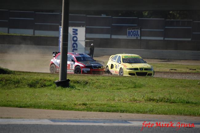 Krizovky a kolize pi ME v Rallycrossu v Sosnov,foto Mirek Grusa