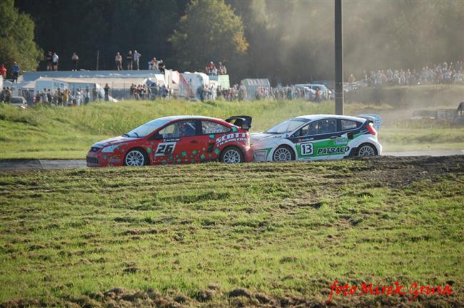 Krizovky a kolize pi ME v Rallycrossu v Sosnov,foto Mirek Grusa