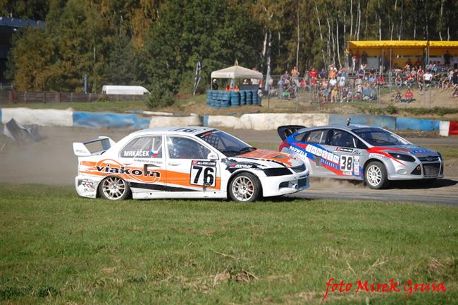 Krizovky a kolize pi ME v Rallycrossu v Sosnov,foto Mirek Grusa