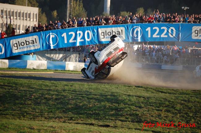 Krizovky a kolize při ME v Rallycrossu v Sosnové,foto Mirek Grusa