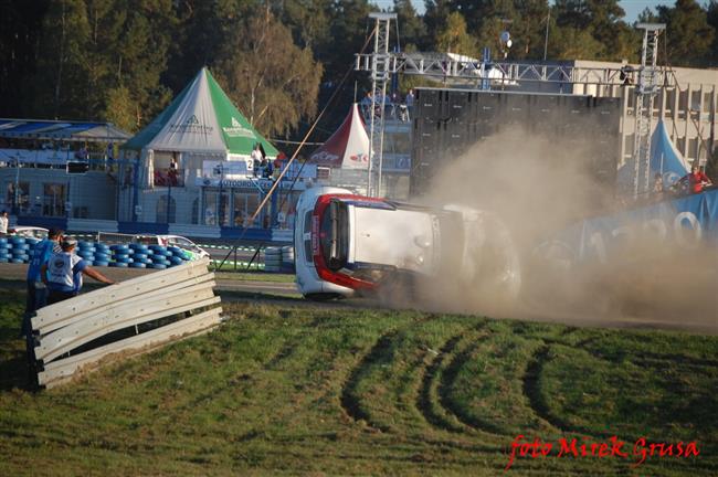 Krizovky a kolize pi ME v Rallycrossu v Sosnov,foto Mirek Grusa