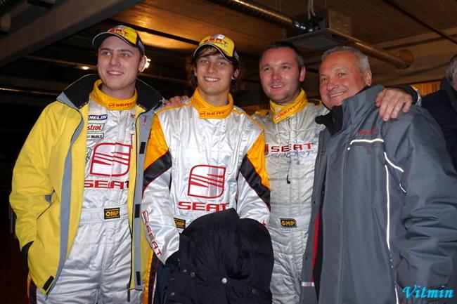 Epilog 2010 a stbro pro Seat Sport - Hybek, Matjovsk, Abraham a Nemec, foto V.Klgl