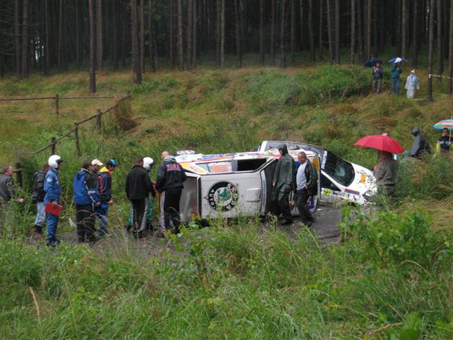 Rallye Agropa Paejov 2010 a karamboly, foto  Karel Koleko