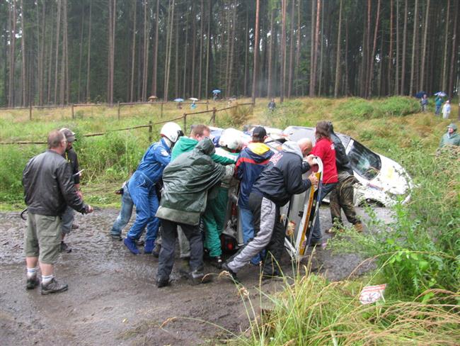 Rallye Agropa Pačejov 2010 a karamboly, foto  Karel Kolečko