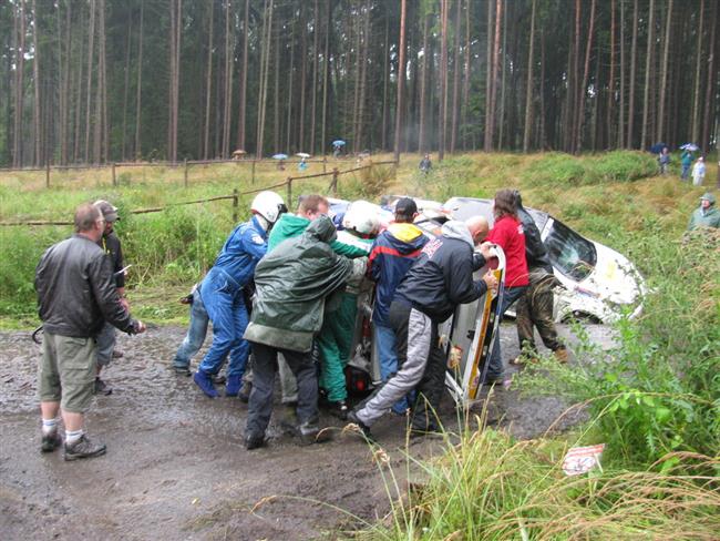 Rallye Agropa Paejov 2010 a karamboly, foto  Karel Koleko