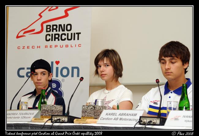 Tiskov konference ped Cardion ab Grand Prix esk republiky 2008