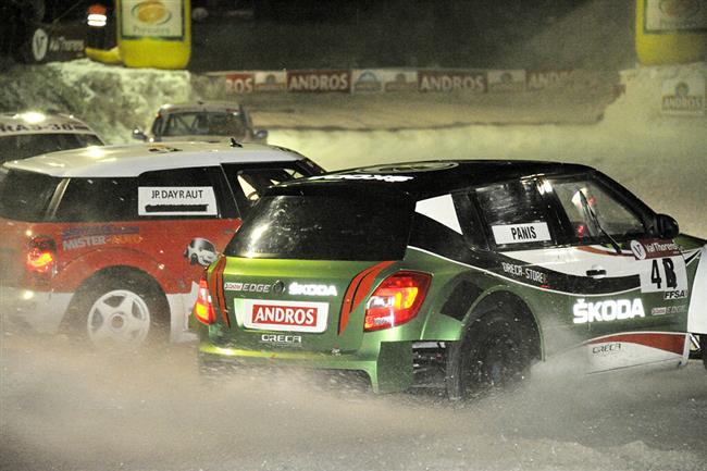 Alain Prost s Lodgy Glace a Jean Philippe Dayraut s Mini  společně v čele Trophée Andros
