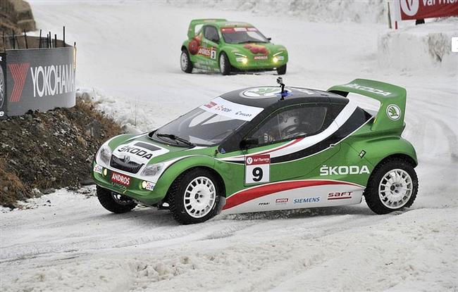 Alain Prost s Lodgy Glace a Jean Philippe Dayraut s Mini  společně v čele Trophée Andros