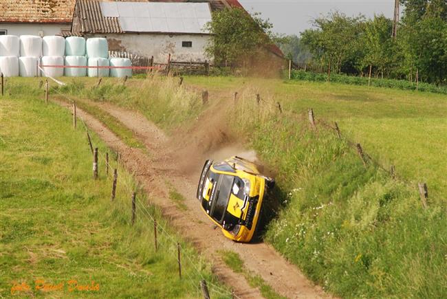 Crash Novikova na Rally Poland 2009, foto Pavel Doua