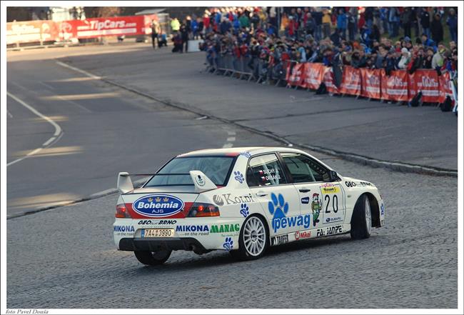 XV. Tipcars Prask rallysprint opt lk posdky s WRC. Prvn pihlen zde
