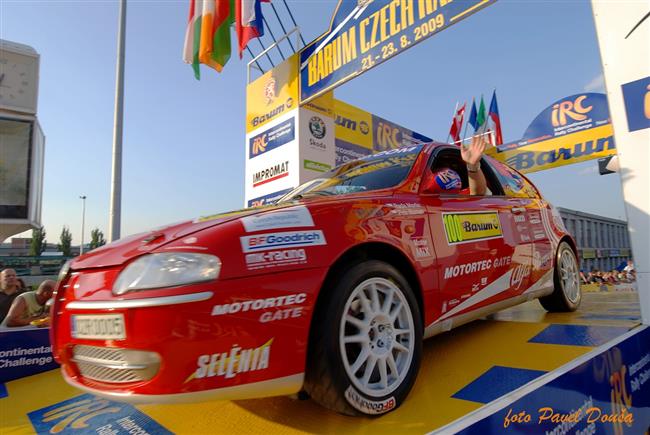 Martin Rada pi Barum Rally 2009, foto Pavel Doua