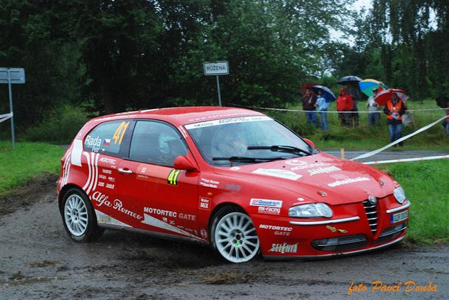 Navrátilec do soutěží David Komárek i  Igor Drotár v desítce na Horácké rallye 2009