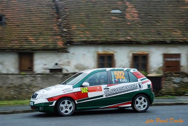 Navrátilec do soutěží David Komárek i  Igor Drotár v desítce na Horácké rallye 2009