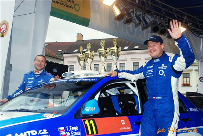 Navrátilec do soutěží David Komárek i  Igor Drotár v desítce na Horácké rallye 2009