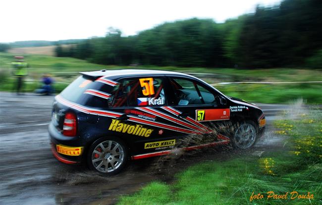 Navrátilec do soutěží David Komárek i  Igor Drotár v desítce na Horácké rallye 2009