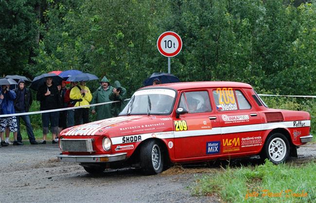Navrátilec do soutěží David Komárek i  Igor Drotár v desítce na Horácké rallye 2009