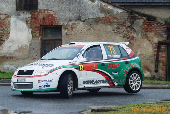 Navrátilec do soutěží David Komárek i  Igor Drotár v desítce na Horácké rallye 2009