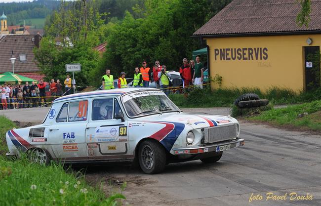 Vojtěch Štajf se vrátil domů z Rallye Český Krumlov s nepořízenou.