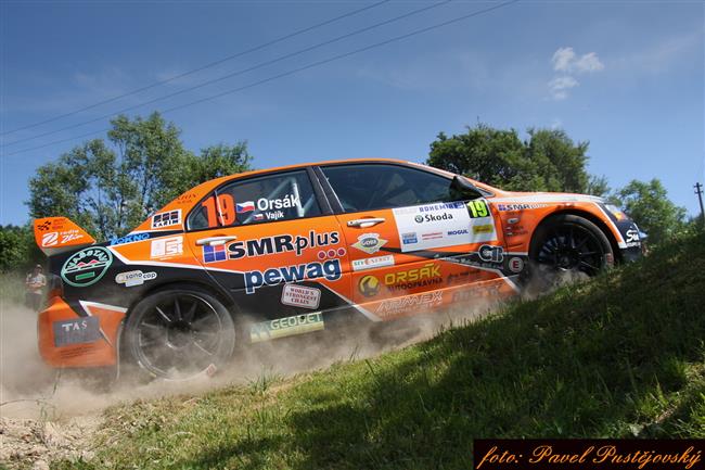 Vclav Pech na Rallye Bohemia zvedl tlak svmu ttovi.Ale dojel pt !!