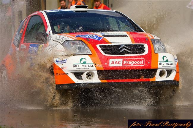 Jaroslav Melichrek  s Mitsubishi Lancer WRC05  po Vykov pojede taky ve Vsetn